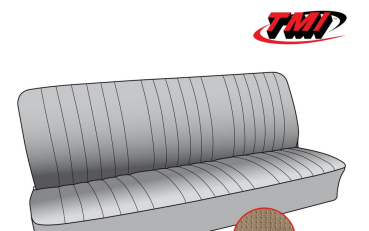 Sitzbezüge VW Bus T1 T2 Doka Doppelkabine hinten 64-73  beige (04) hintere Sitzbank